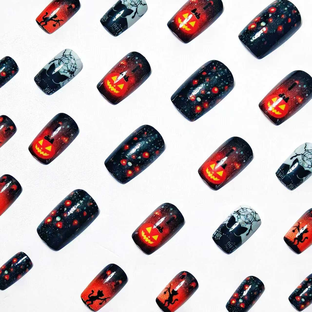 Halloween-Inspired Decorative Nail Art Acalora