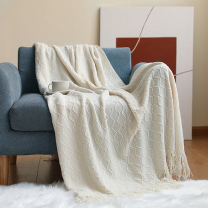 Cozy Knit Throw Blanket
