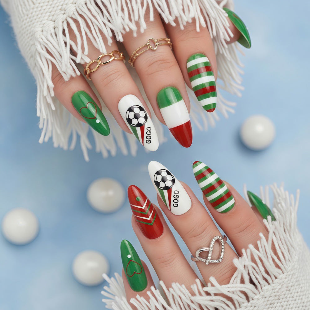 Sporty Football Art Nails Acalora