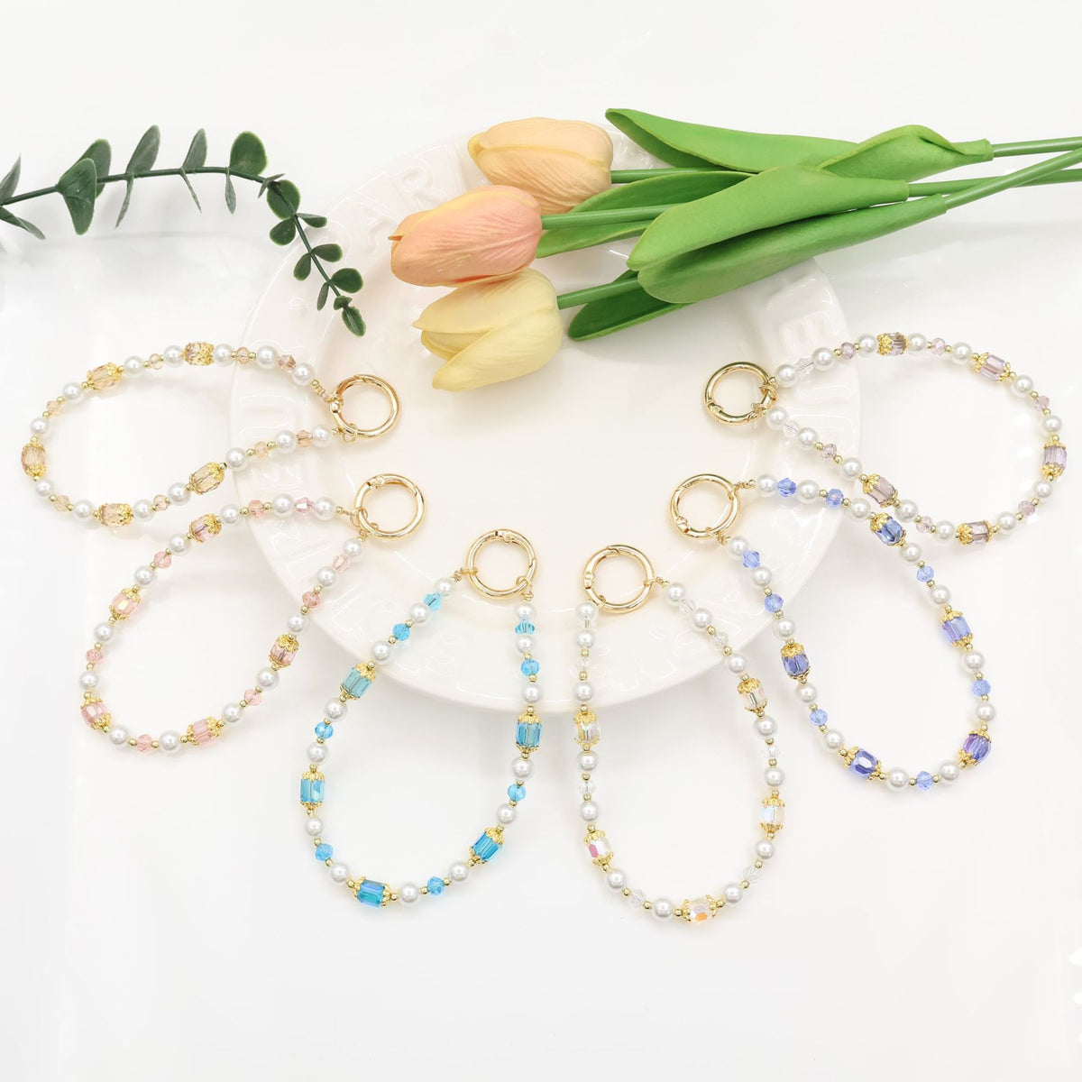 Elegant Beaded Phone Chain Acalora
