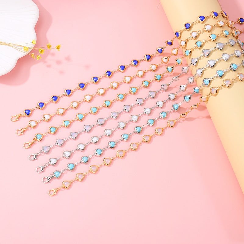 Heart-Shaped Gemstone Choker Necklace Acalora