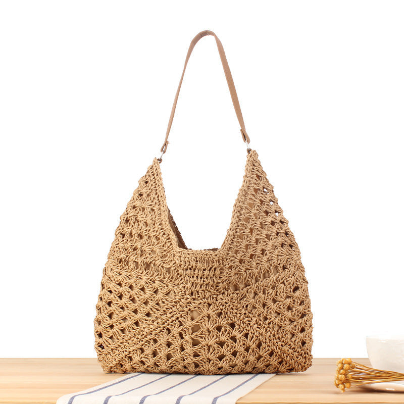Macrame Crossbody Bag in Elegant Crocheted Design Kalsten