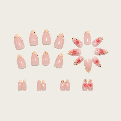 Nail art with floral 3D flower design and elegant color gradient Acalora
