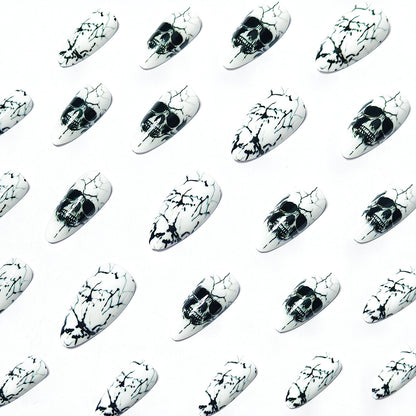 Artistic Skull Design Nail Wraps Acalora