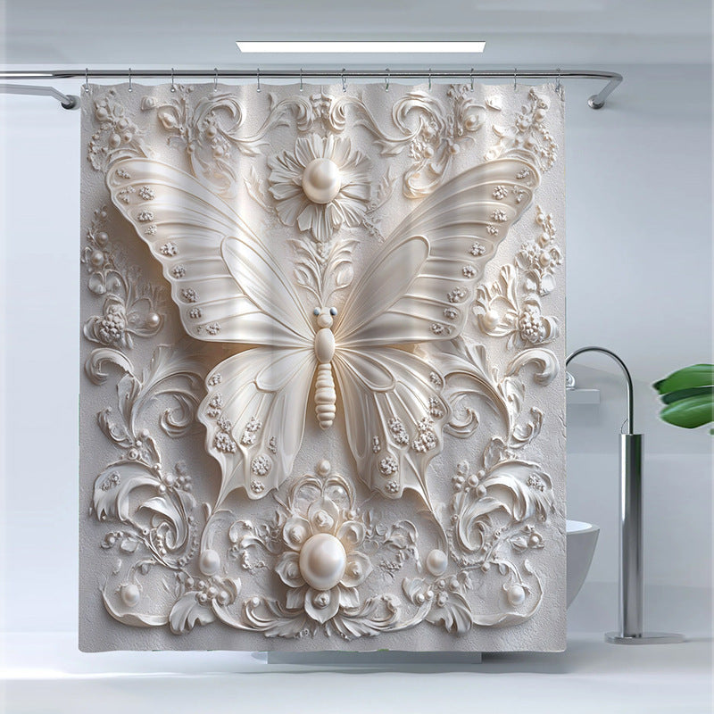 Artistic Butterfly Shower Curtain