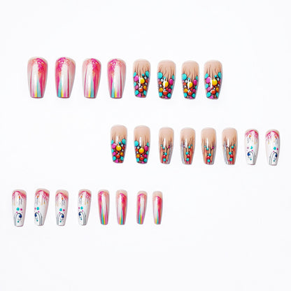 Artistic 3D Bubble Nail Art Acalora