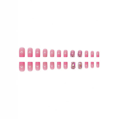 Decorative Nail Art Set with Rhinestone Accents Acalora