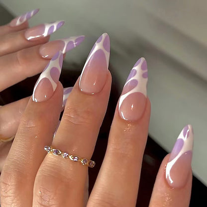 Artificial nail set with unique patterns Acalora