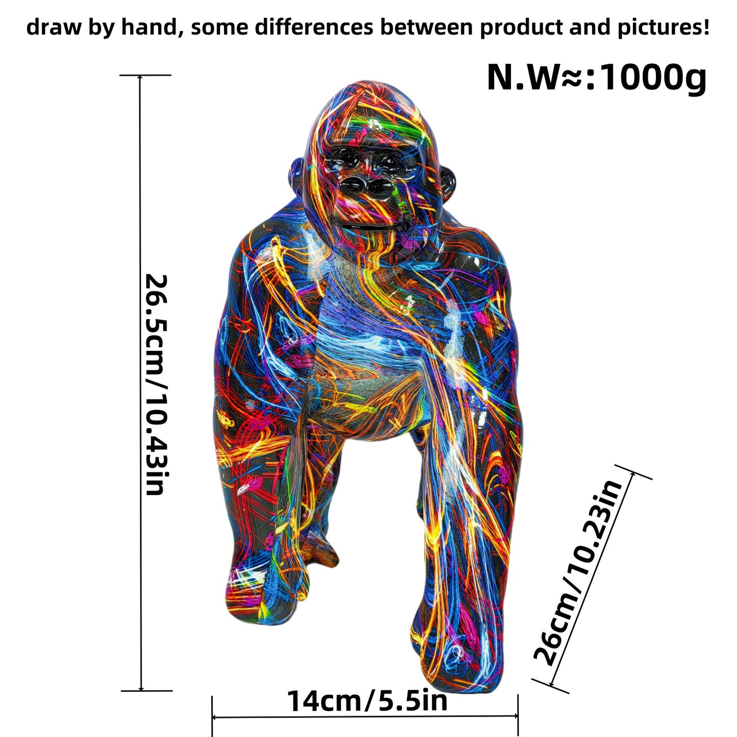 Artful Gorilla Sculpture Acalora