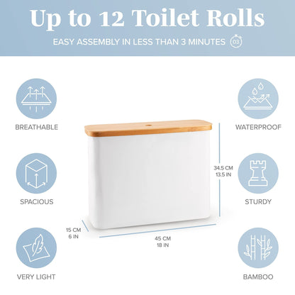 High-quality toilet paper organizer Acalora