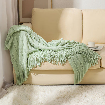 Cozy Textured Throw Blanket