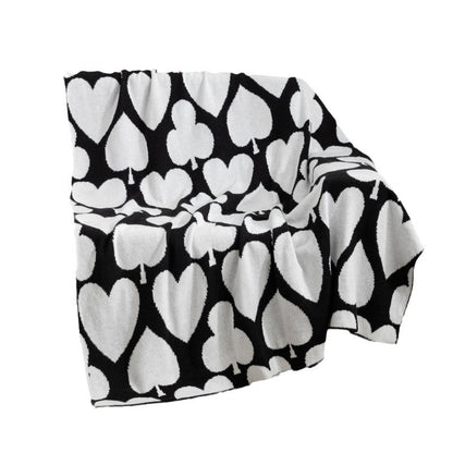 Plush Hearts Pattern Throw Blanket