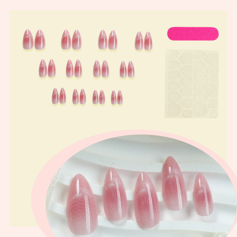 High-Quality Press-On Nail Set with Gradient Design Acalora