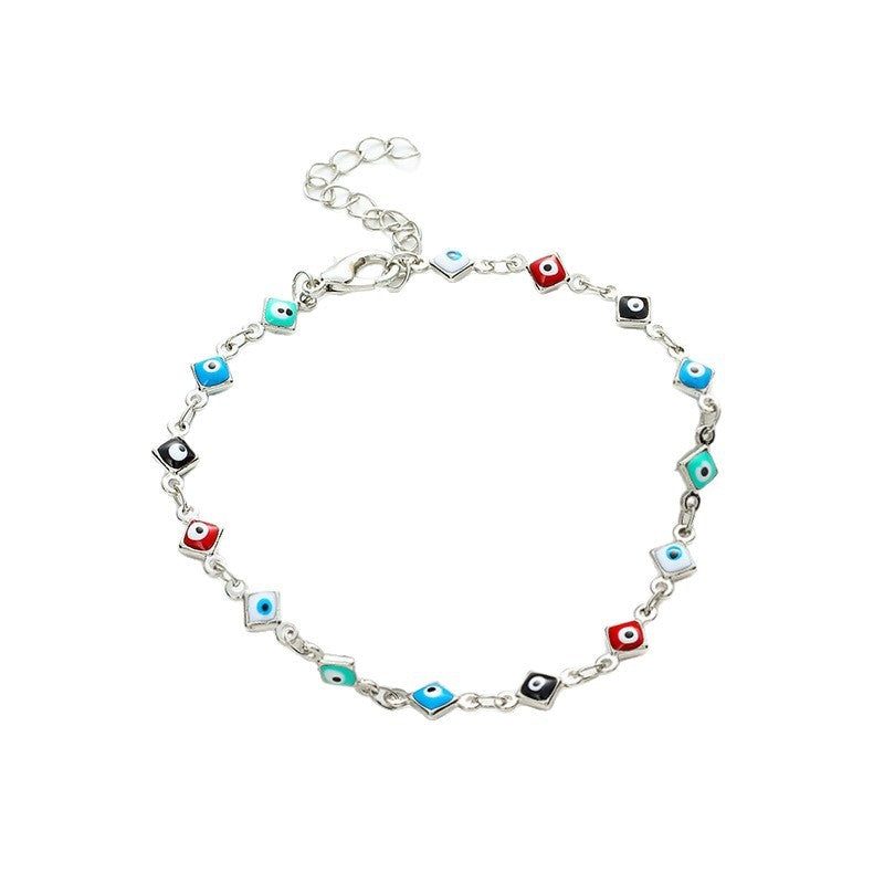 Multi-Colored Evil Eye Bracelet Acalora