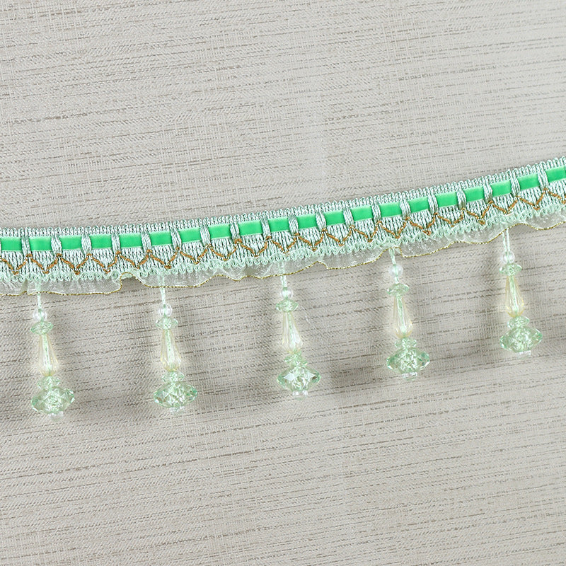 Decorative lace trim with pearls Acalora