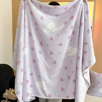 Adorable Character-Themed Fleece Blanket