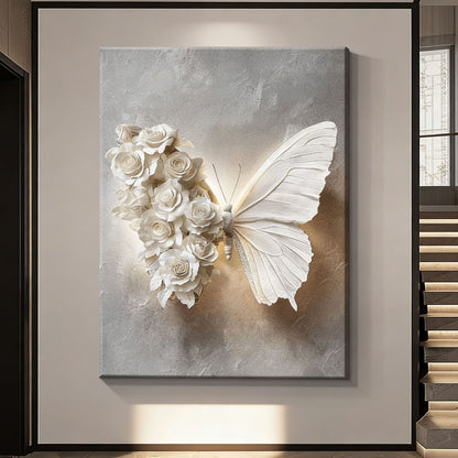 3D Flower Butterfly Wall Art Sculpture