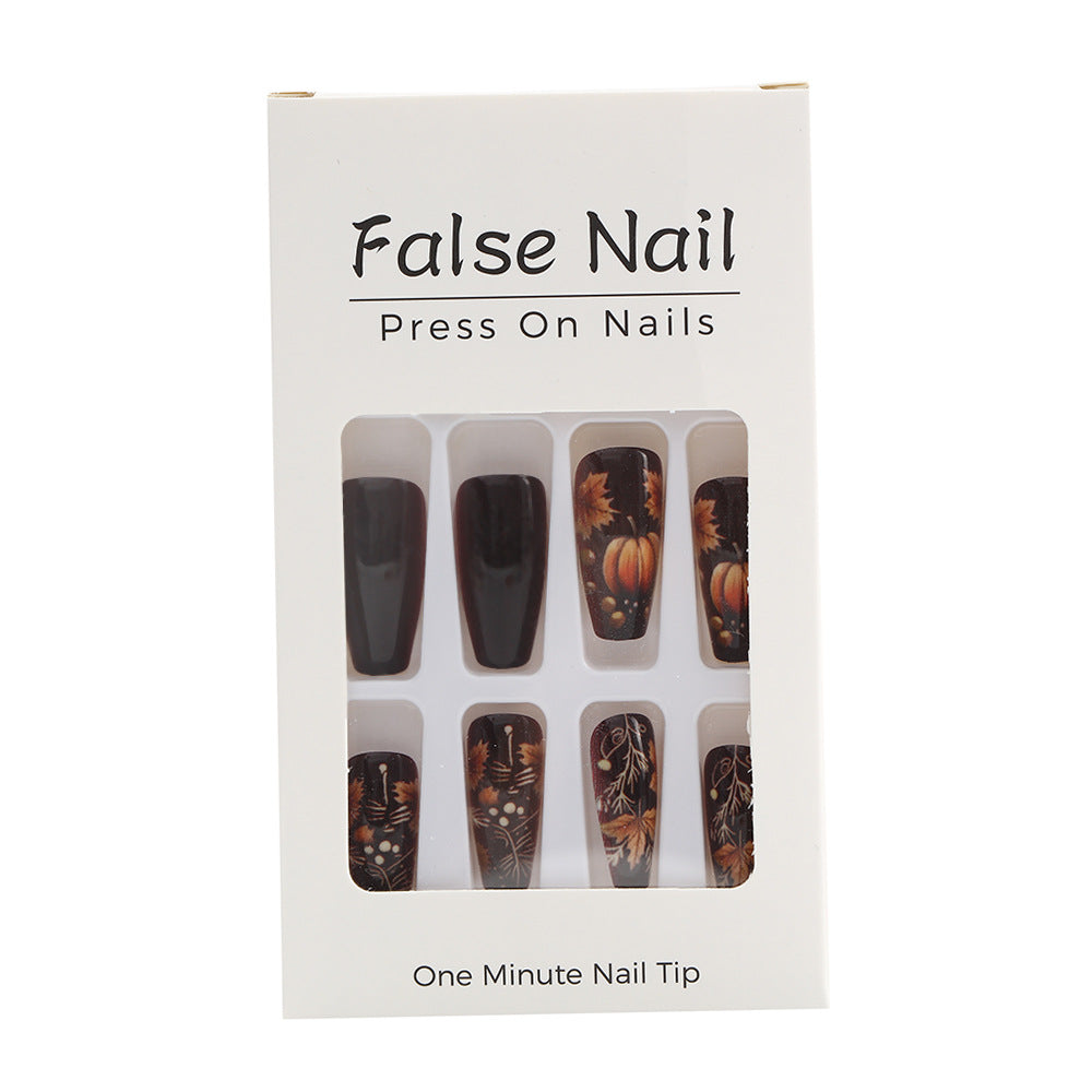 Artificial nails with autumn design Acalora