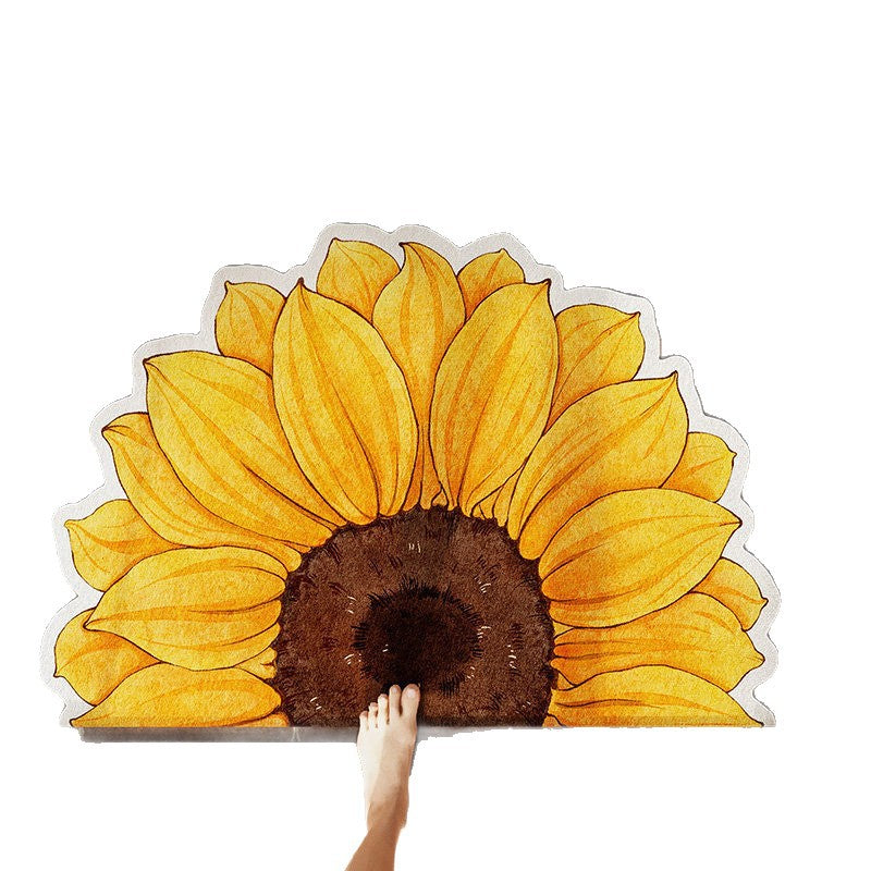 Floral Design Bath Mat