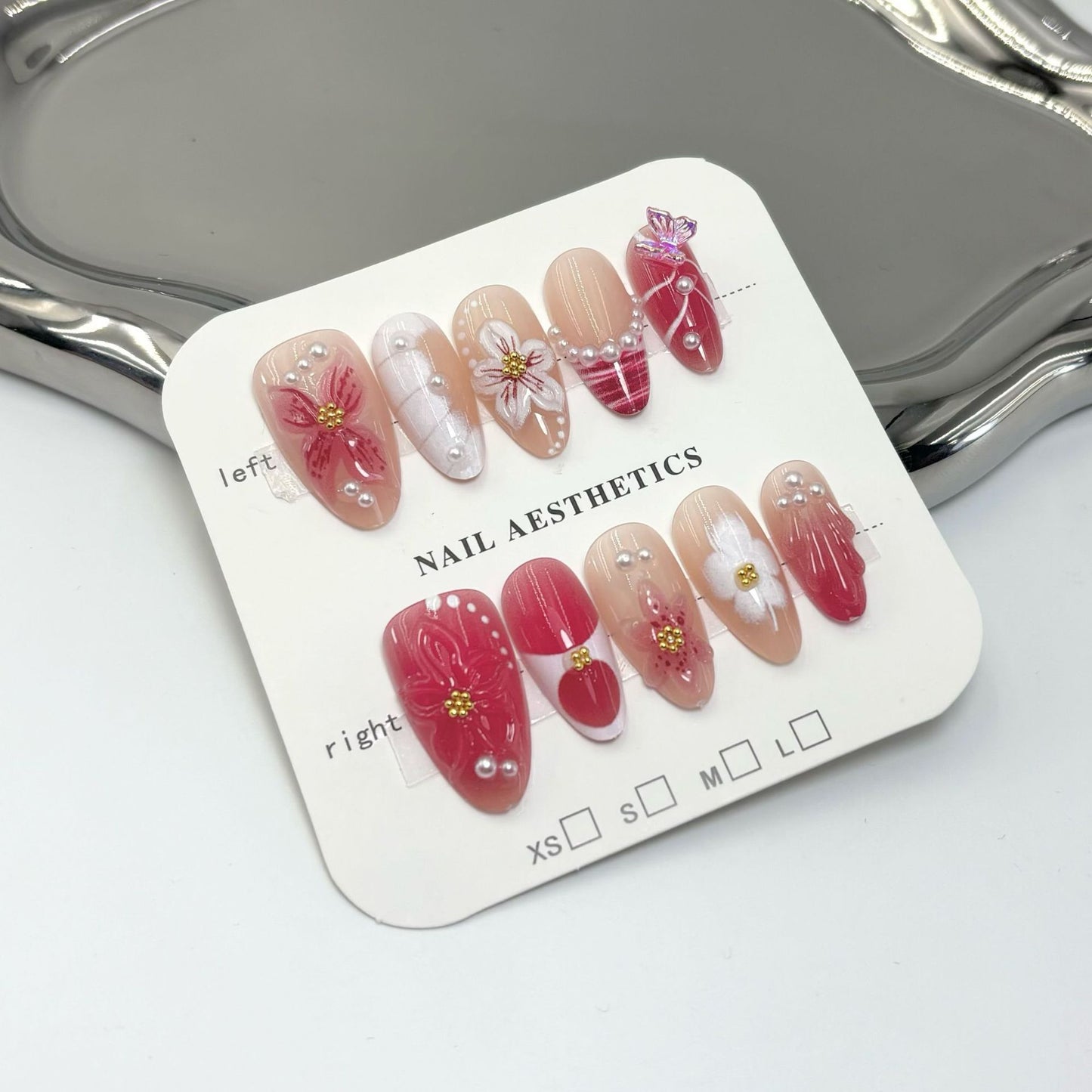 Professional Press-On Nail Set with Trendy Designs Acalora