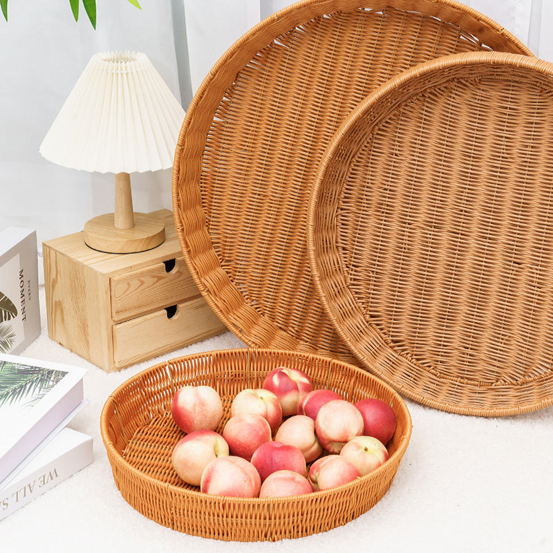 Handwoven Decorative Serving Tray Acalora
