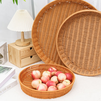 Handwoven Decorative Serving Tray Acalora