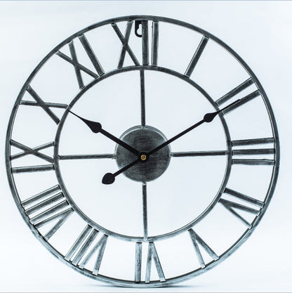 BowLift | Roman Letters Large Silent Wall Clock 16 Inch Iron