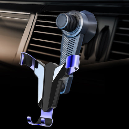 Adjustable gravity air vent smartphone car mount with full rotation joint Bowlift