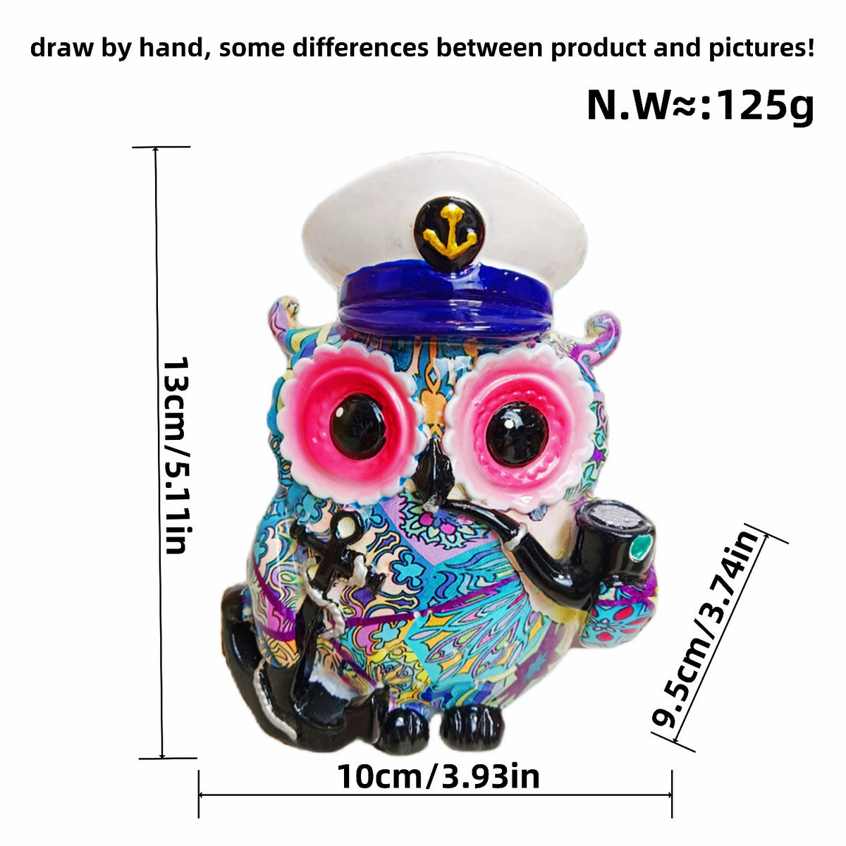 Artful owl figure in maritime design Acalora