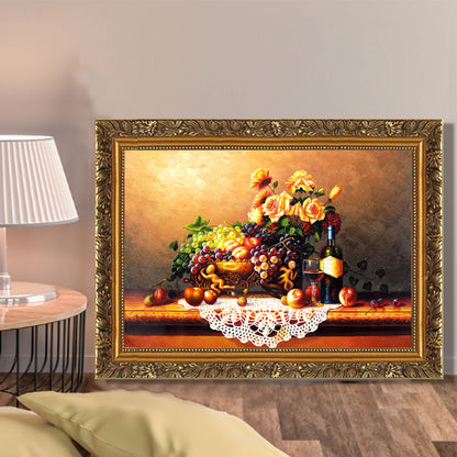 Vintage Style Fruit Basket Wall Decor
