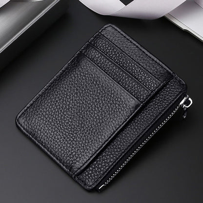 Luxury Leather Zippered Card Holder Acalora