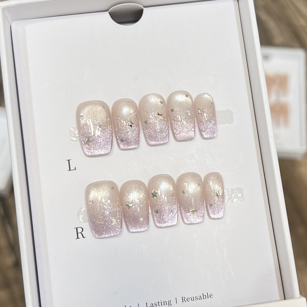 Starry Glitter Press-On Nail Set Acalora