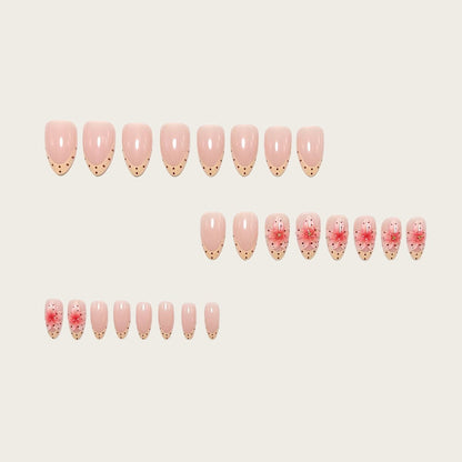 Nail art with floral 3D flower design and elegant color gradient Acalora