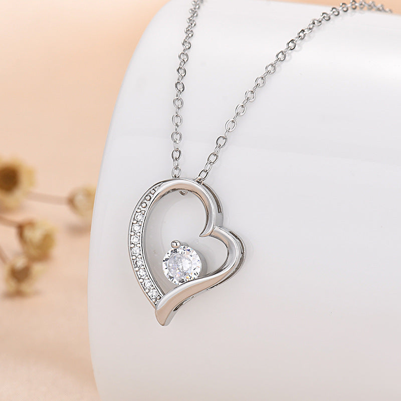 BowLift | Eternal Rose Box "To My Love" With Diamond Heart Necklace
