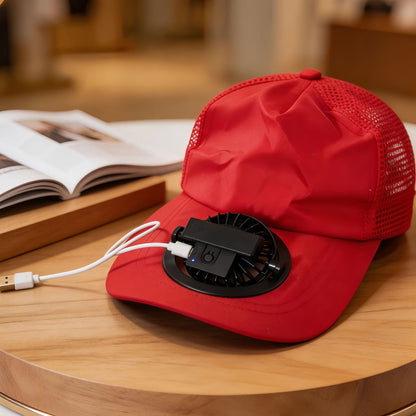 Women's Multifunctional Cooling Cap with Integrated Fan Karnz