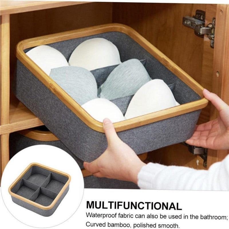 Felt Organizer with Bamboo Frame Acalora