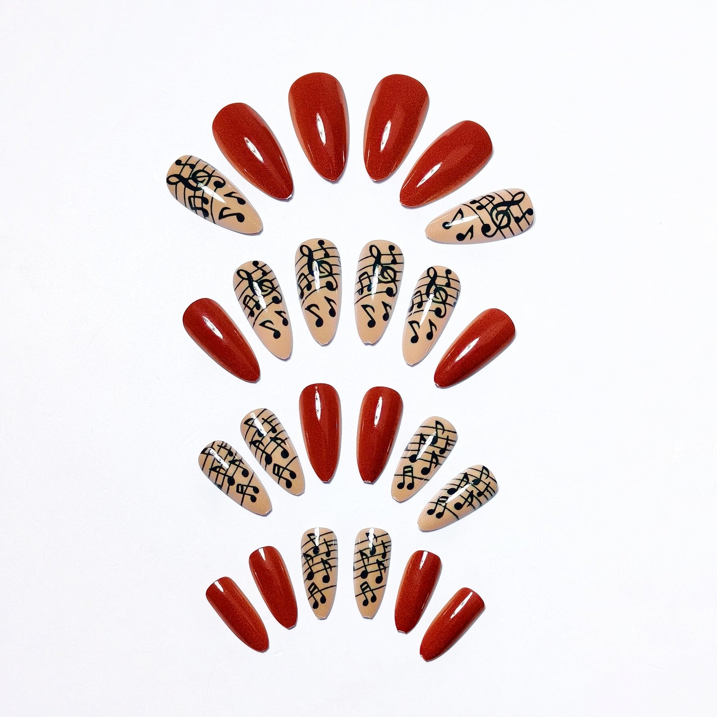 Musical Note Long-Lasting Nail Art Acalora
