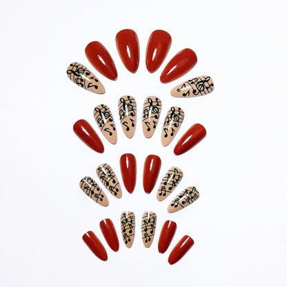 Musical Note Long-Lasting Nail Art Acalora
