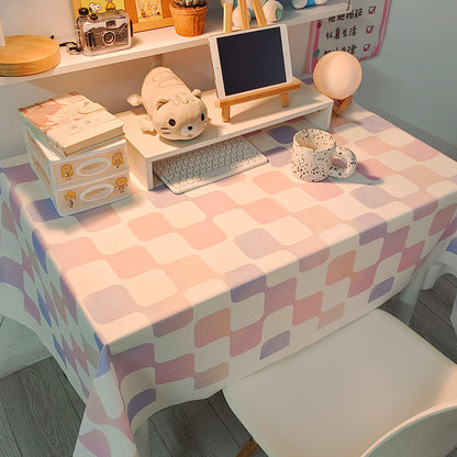 Decorative Checked Tablecloth
