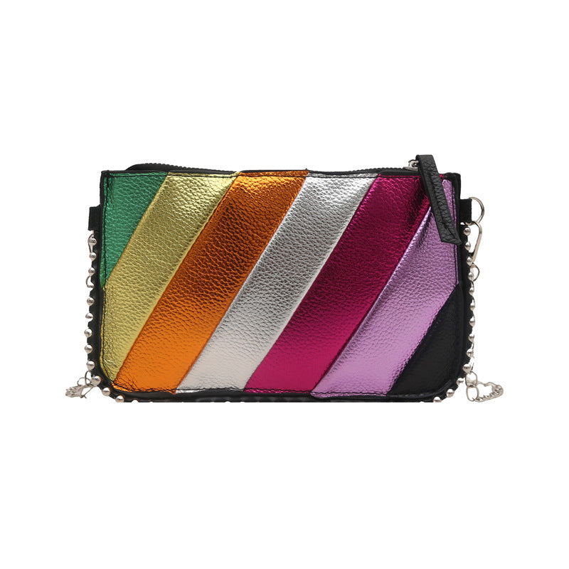 Colorful Metallic Chic Crossbody Bag Acalora