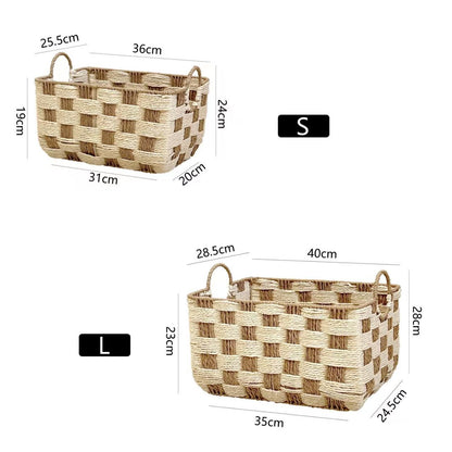Natural Fiber Storage Basket Acalora
