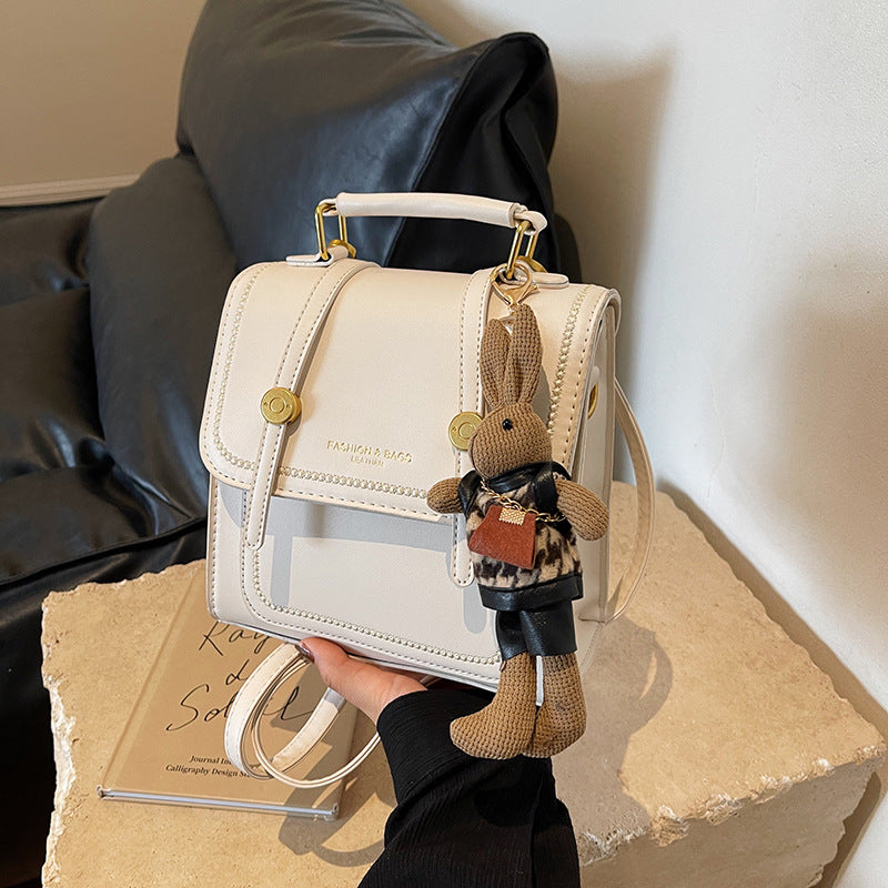 Vintage-Inspired Structured Crossbody Bag Acalora