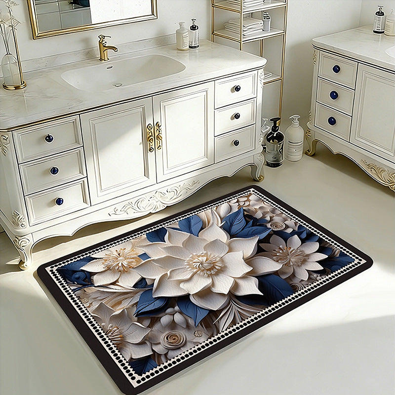Geometric Patterned Bath Rug Acalora