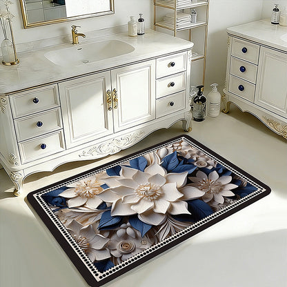 Geometric Patterned Bath Rug Acalora