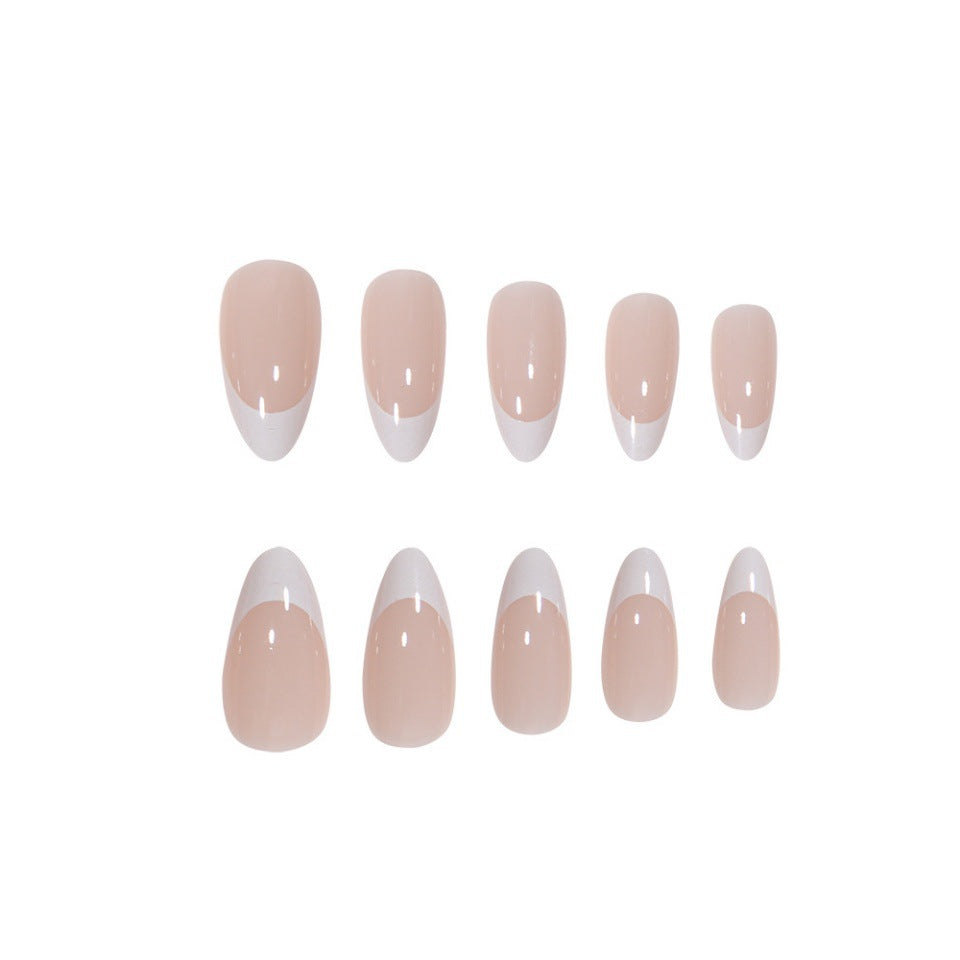 Elegant French Tip Press-On Nail Set Acalora