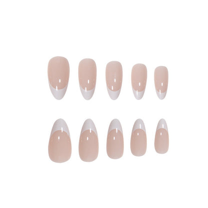 Elegant French Tip Press-On Nail Set Acalora