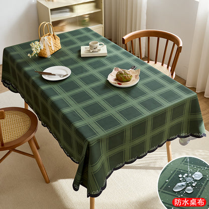 Elegant Plaid Tablecloth