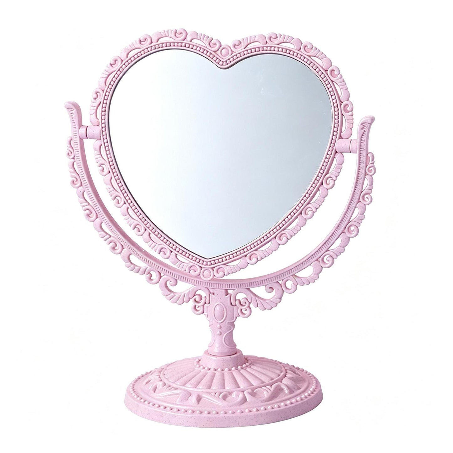 Heart-Shaped Tabletop Vanity Mirror