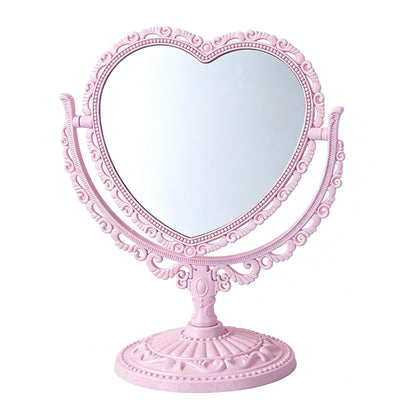 Heart-Shaped Tabletop Vanity Mirror