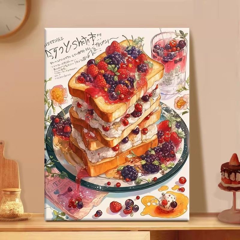 Gourmet Dessert-Themed Wall Art